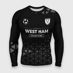 Рашгард мужской West Ham Champions Uniform, цвет: 3D-принт