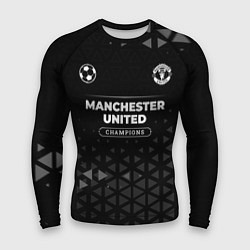 Рашгард мужской Manchester United Champions Uniform, цвет: 3D-принт