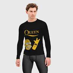 Рашгард мужской Queen Гомер Симпсон Рокер, цвет: 3D-принт — фото 2