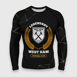 Рашгард мужской Лого West Ham и надпись Legendary Football Club на, цвет: 3D-принт