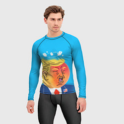 Рашгард мужской Дональд Трамп и Твиттер, цвет: 3D-принт — фото 2