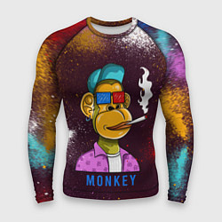 Рашгард мужской Nft token art Monkey, цвет: 3D-принт