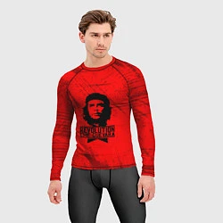 Рашгард мужской Че Гевара - на красном фоне, цвет: 3D-принт — фото 2