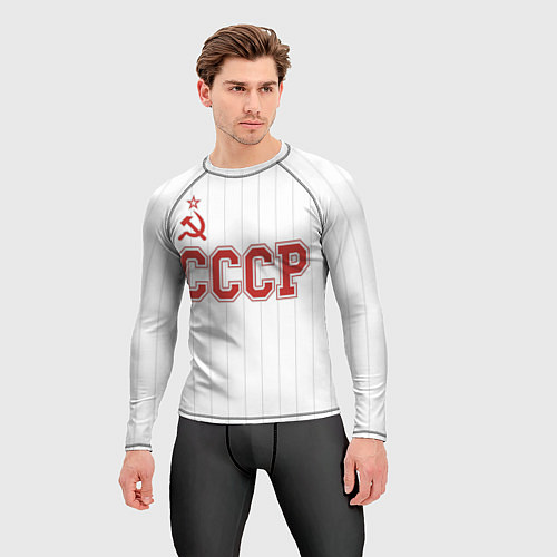 Мужской рашгард СССР - Союз Советских Социалистических Республик / 3D-принт – фото 3