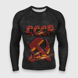 Рашгард мужской Серп и молот символ СССР, цвет: 3D-принт