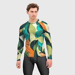 Рашгард мужской Multicoloured camouflage, цвет: 3D-принт — фото 2