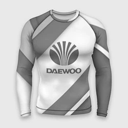 Рашгард мужской Daewoo - серые полосы, цвет: 3D-принт