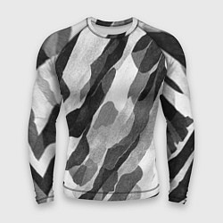 Рашгард мужской Зимник - камуфляж зимний косой, цвет: 3D-принт