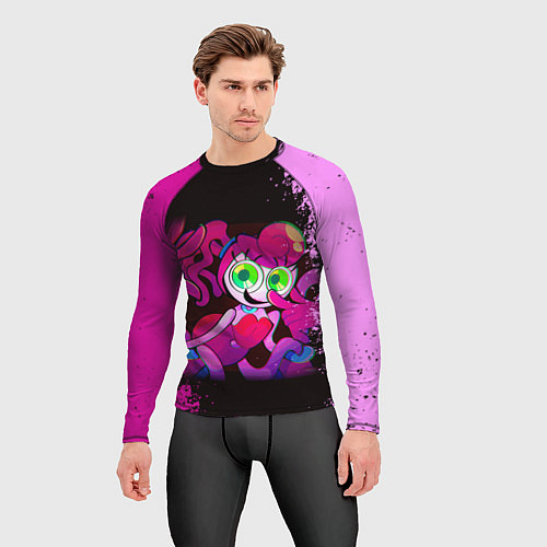 Мужской рашгард Мамочка длинные ноги из Поппи Плейтайм / 3D-принт – фото 3