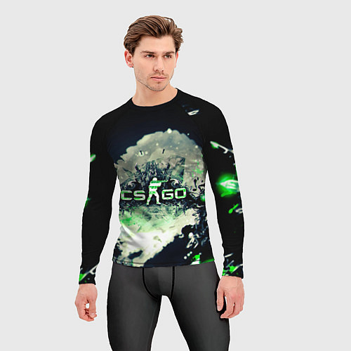 Мужской рашгард CS GO green / 3D-принт – фото 3