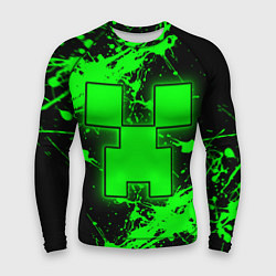 Рашгард мужской Minecraft neon green, цвет: 3D-принт