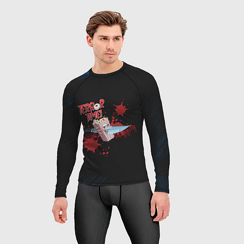 Мужской рашгард Попкорн и нож / 3D-принт – фото 3