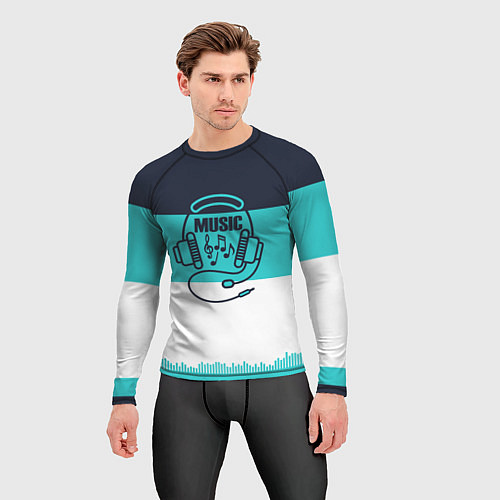 Мужской рашгард Твой ритм / 3D-принт – фото 3