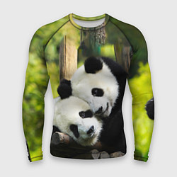 Рашгард мужской Влюблённые панды, цвет: 3D-принт