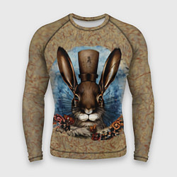 Рашгард мужской Ретро кролик, цвет: 3D-принт