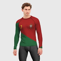 Рашгард мужской Роналду сборная Португалии, цвет: 3D-принт — фото 2