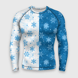 Мужской рашгард Красивые снежинки