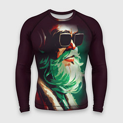 Рашгард мужской DJ Santa, цвет: 3D-принт