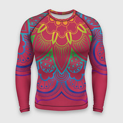 Рашгард мужской Viva magenta mandala, цвет: 3D-принт