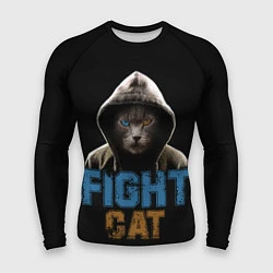 Рашгард мужской Бойцовский клуб : бойцовский кот, цвет: 3D-принт