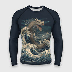 Рашгард мужской Морской дракон в японском стиле, цвет: 3D-принт