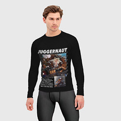 Рашгард мужской Juggernaut надписи, цвет: 3D-принт — фото 2