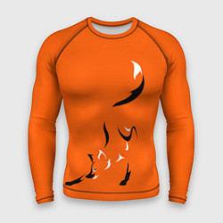Рашгард мужской Рыжая лисица, цвет: 3D-принт