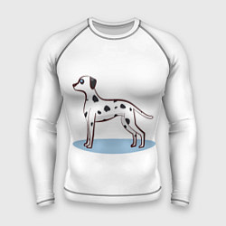Рашгард мужской Собака Далматин, цвет: 3D-принт