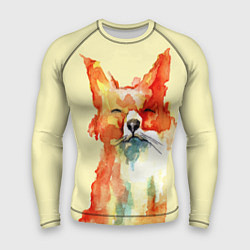 Рашгард мужской Живописная лисица, цвет: 3D-принт
