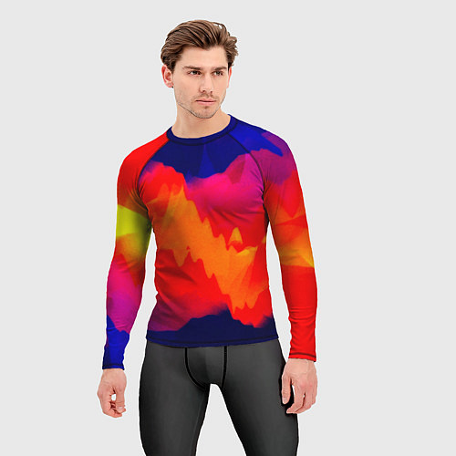 Мужской рашгард Битва полигонов нейростеть / 3D-принт – фото 3