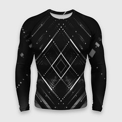 Рашгард мужской Hexagon Black, цвет: 3D-принт