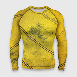 Рашгард мужской Абстрактная ярко-золотая текстура, цвет: 3D-принт
