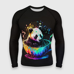 Рашгард мужской Панда в кружке, цвет: 3D-принт