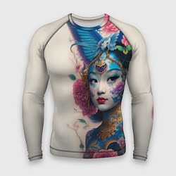 Рашгард мужской Japan girl - tattoo - art, цвет: 3D-принт