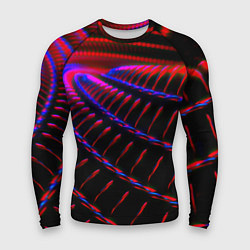 Рашгард мужской Geometry neon texture, цвет: 3D-принт