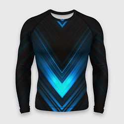 Рашгард мужской Neon geometry stripes, цвет: 3D-принт