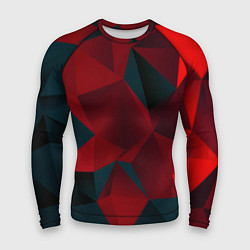 Рашгард мужской Битва кубов красный и черный, цвет: 3D-принт