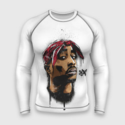 Рашгард мужской 2Pac - Тупак Шакур, цвет: 3D-принт