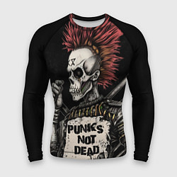 Рашгард мужской Punks not dead, цвет: 3D-принт