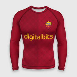 Рашгард мужской AS Roma форма 2223 домашняя, цвет: 3D-принт