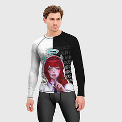 Рашгард мужской Макима - иероглифы, цвет: 3D-принт — фото 2