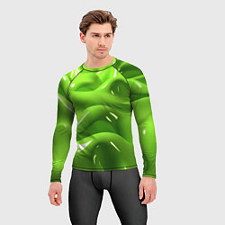 Рашгард мужской Зеленая слизь, цвет: 3D-принт — фото 2