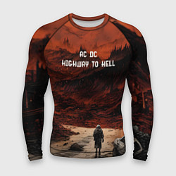 Рашгард мужской AC DC Highway to hell, цвет: 3D-принт