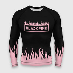 Рашгард мужской Blackpink - flames, цвет: 3D-принт