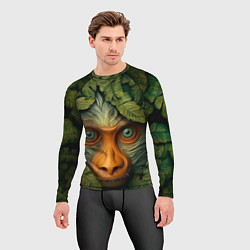 Рашгард мужской Обезьяна в джунглях, цвет: 3D-принт — фото 2