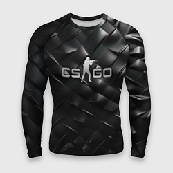 Рашгард мужской CS GO black chrome, цвет: 3D-принт