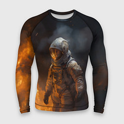 Рашгард мужской Огонь в космосе, цвет: 3D-принт