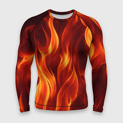 Рашгард мужской Пламя огня, цвет: 3D-принт