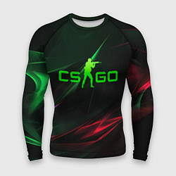 Рашгард мужской CSGO green logo, цвет: 3D-принт