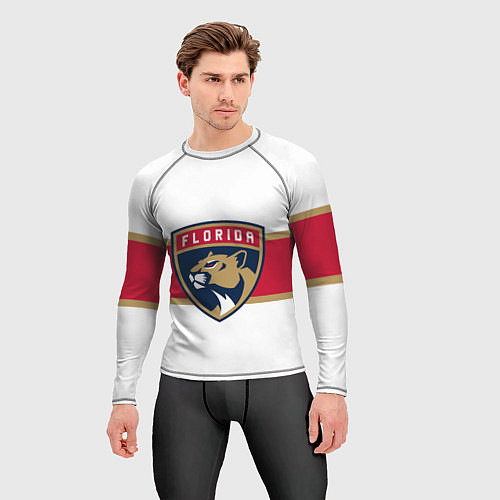 Мужской рашгард Florida panthers - uniform - hockey / 3D-принт – фото 3